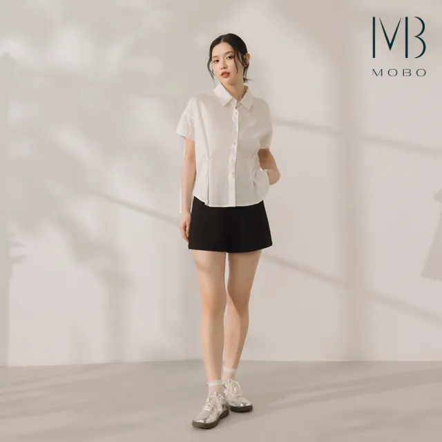 【MO-BO】純棉抓摺設計上衣