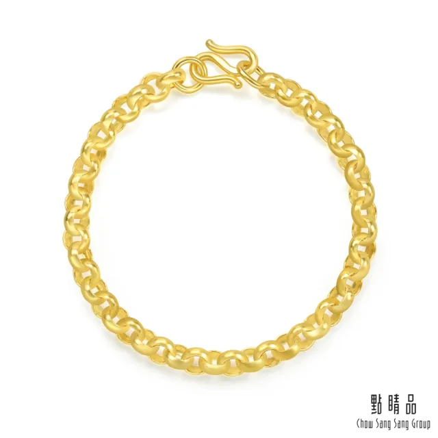 【點睛品】機織素鍊 黃金手鍊_計價黃金(19公分)