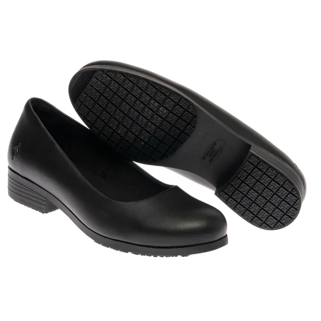 【SKECHERS】女鞋 工作鞋系列 NAULIA SR 經典低跟鞋 (108322BLK)