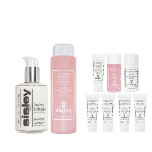 【Sisley 希思黎】官方直營 經典保濕修護雙入組(全能乳液125ml+花香化妝水200ml)
