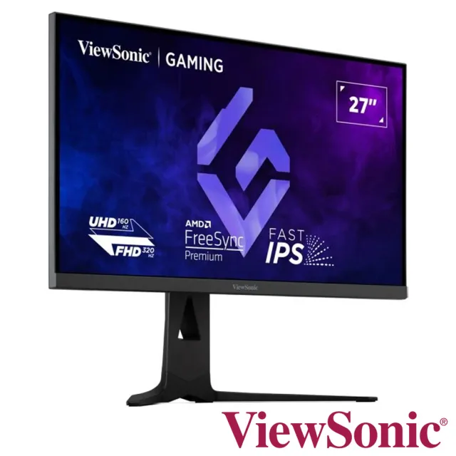 【ViewSonic 優派】XG275D1-4K 27型 IPS 4K 160Hz雙模電競顯示器(HDR/FreeSync/FHD 320Hz/0.5ms)