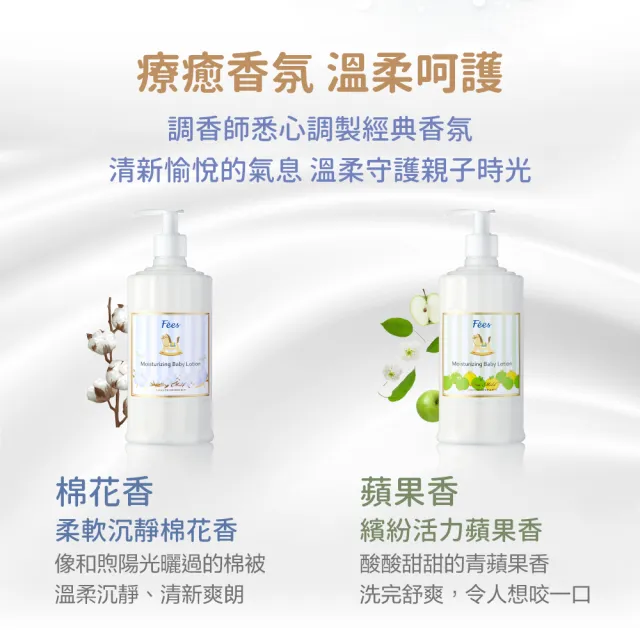 【Fees 法緻】嬰兒滋潤保濕乳液-棉花300ml