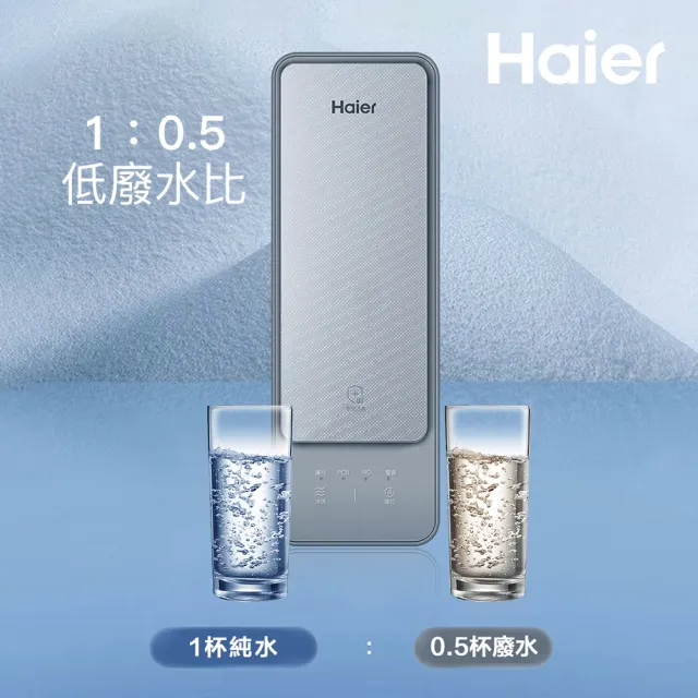 【Haier 海爾】RO淨水器/淨水機600G 濾水器/生飲/廚下型/直出(贈基本安裝)