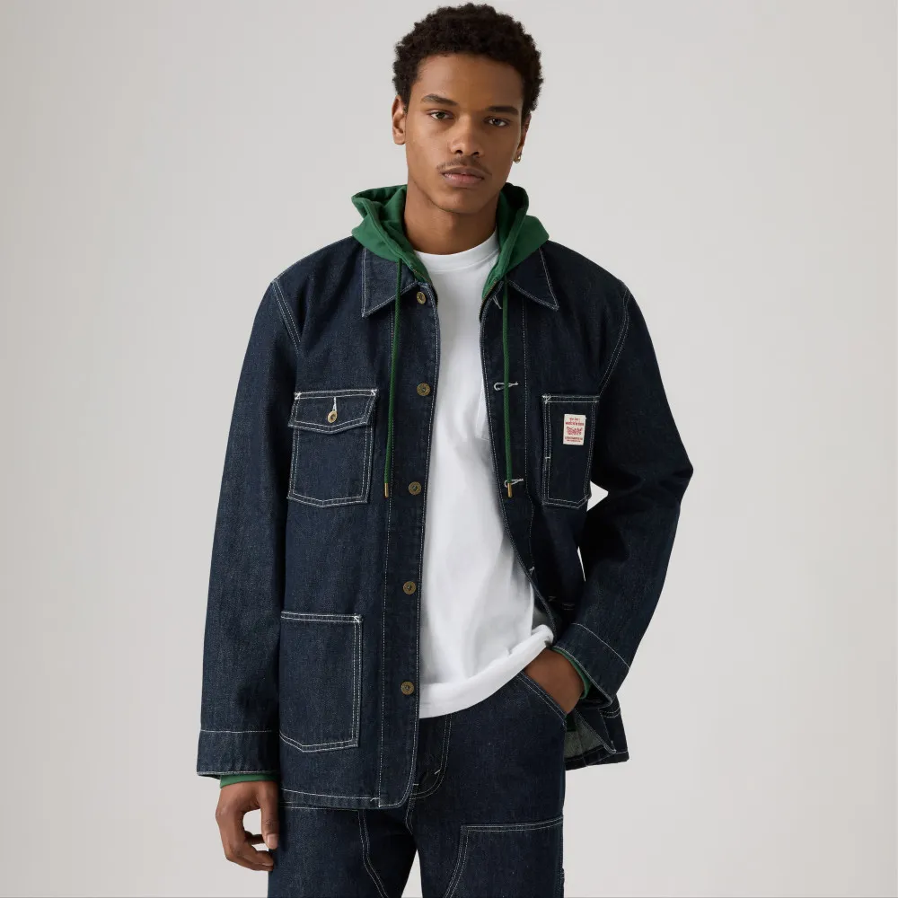 【LEVIS】Workwear 工裝系列 Berkley 牛仔工作外套 / 原色 男生上衣 熱賣單品 003B0-0000