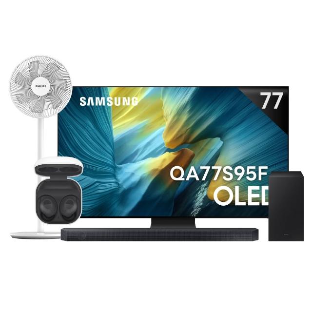 【Samsung 三星】77型 4K OLED AI智慧顯示器 77S95F(QA77S95FAXXZW)