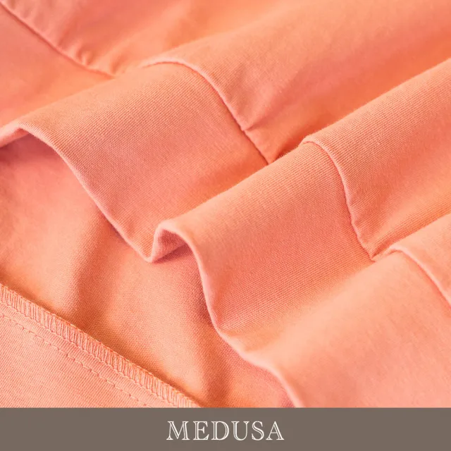 【MEDUSA 曼度莎】現貨-粉嫩橘粉多彩亮片愛心T恤（M-XL）｜短袖T恤 休閒上衣 女生T恤