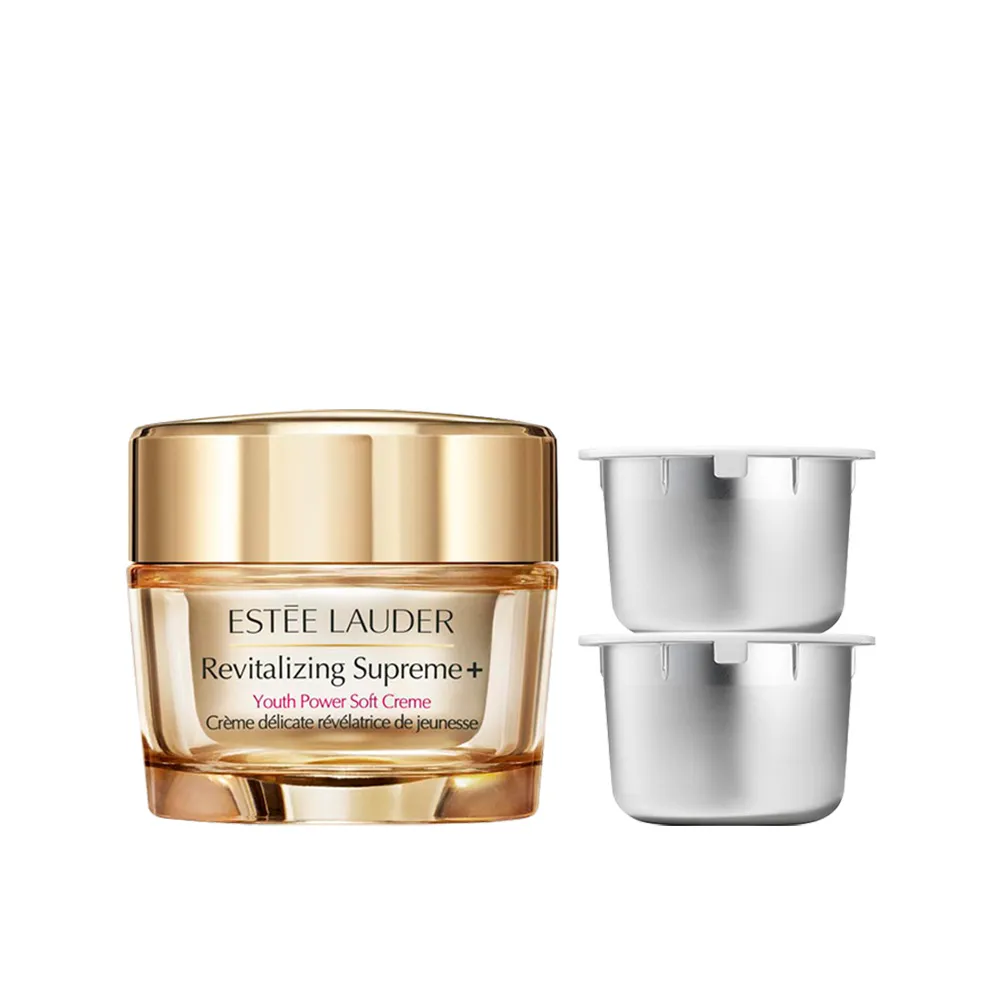 【Estee Lauder 雅詩蘭黛】無敵膠原年輕加購組 母親節送禮(膠原霜75ml+膠原霜補充罐75mlx2)