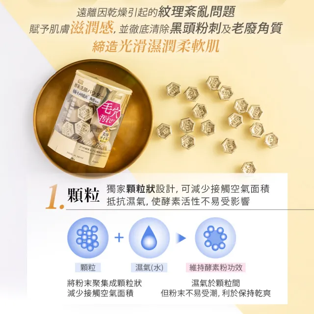 【Kanebo 佳麗寶】suisai 緻潤淨透金黃酵素粉70顆小資體驗組(洗面乳)
