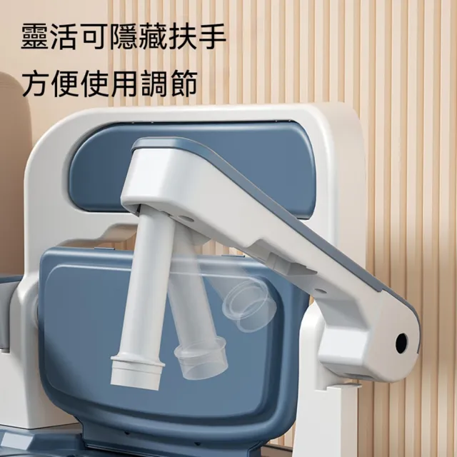 [樂錦家居]坐便器 便攜馬桶 移動坐便器 家用老人孕婦坐便器 便器椅（兩用扶手 預購12工作天）