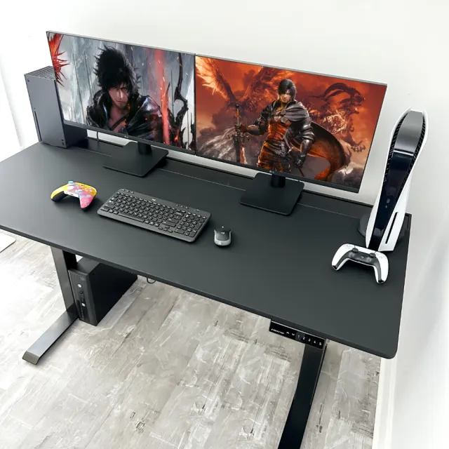 【Dezctop】Bifrost Elite 160 三節式電動升降桌 160x70cm-附洞洞板組 含運送到府 (電腦桌/電競桌/辦公桌)
