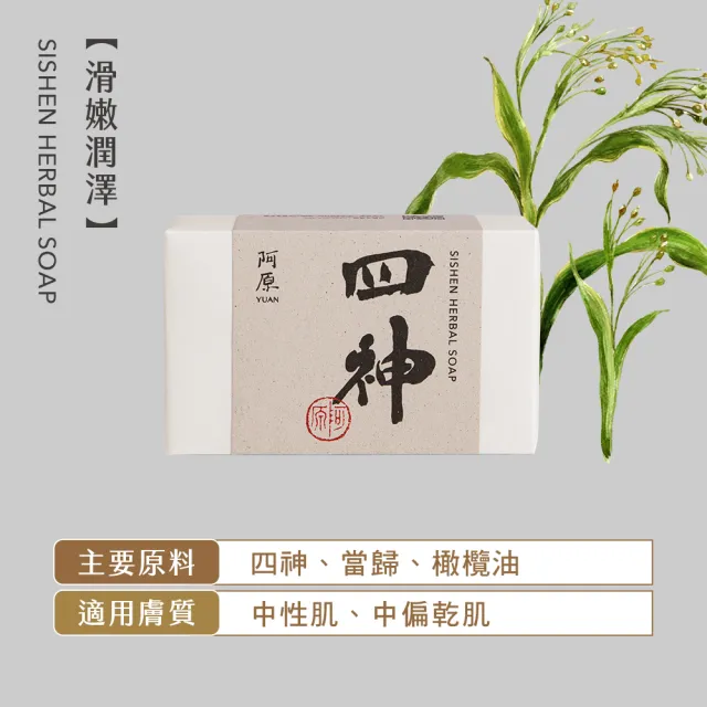 【阿原】送心禮-祝福禮盒(月桃皂115g+四神皂115g+洗新沐浴手套)(送禮推薦)
