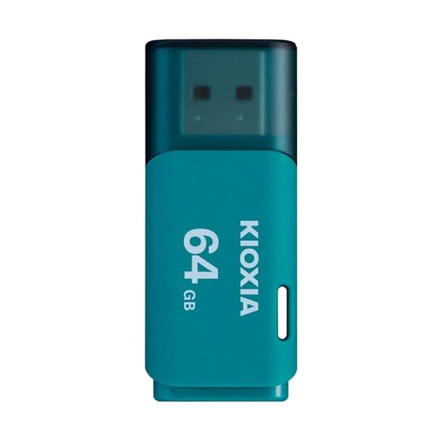 【KIOXIA  鎧俠】64GB U202 TransMemory 輕巧便攜 隨身碟(淺湖藍 Made in Japan工業包 原廠5年保固)