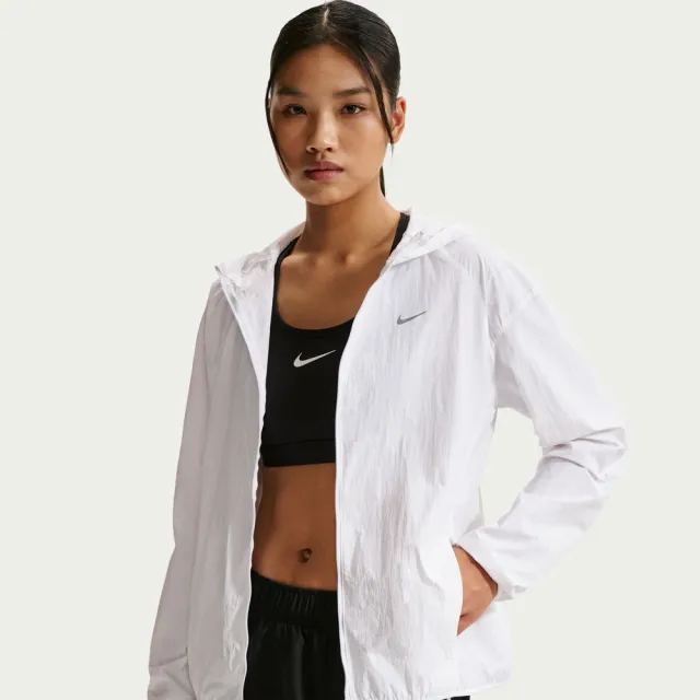 【NIKE 耐吉】外套 女 運動連帽外套 抗UV AS W NK TEMPO UV LIGHT JKT 白 IH7974-100（其他規格）