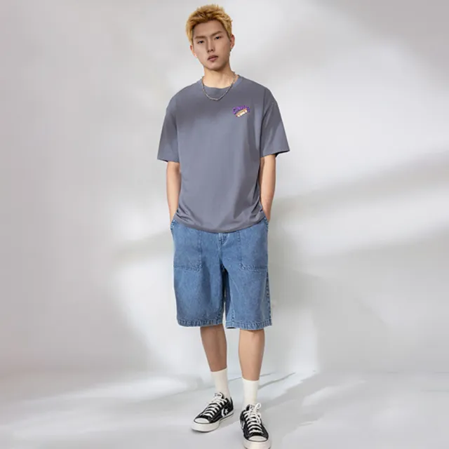 【CONVERSE】短袖上衣 男 TOASTER GRAPHIC TEE QUIET SHADE 灰 MCJ751-G6M