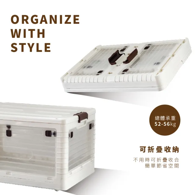 【RICHOME】SHOUGA摺疊收納箱(摺疊收納櫃 免組裝櫃 置物櫃 塑膠儲物櫃 摺疊箱 展示櫃 BX018)