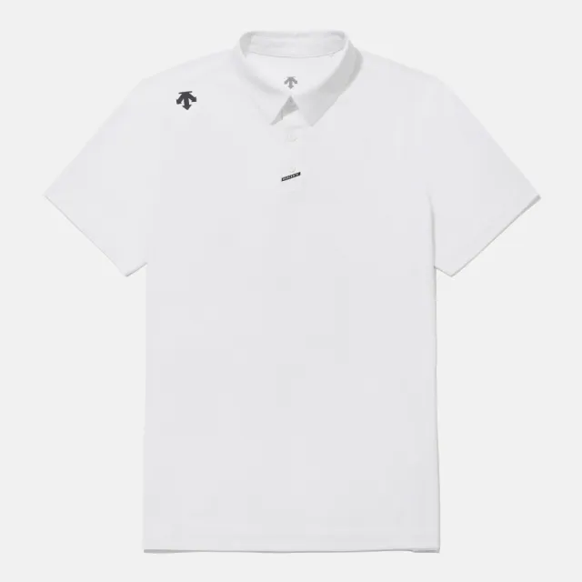 【DESCENTE】短袖上衣 男 POLO衫 快排 MEN RAYBLOCK SHORT SLEEVE POLO TS 白 SR221UPS47-WHT0