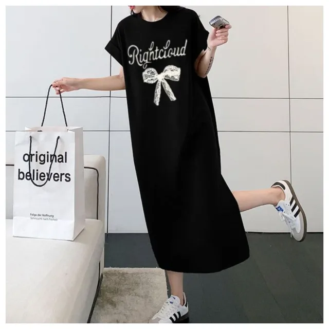【ASister 小姊姊】買一送一組/中大尺碼休閒洋裝☆必收顯瘦切袖連身裙(3款 M-4XL #Flagship0027)