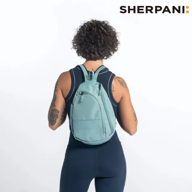 【Sherpani】雙11 RFID 防潑水多功能斜肩包 26I Wayfarer 8L｜海綠 (RFID屏蔽 撥水 肩背 後背)