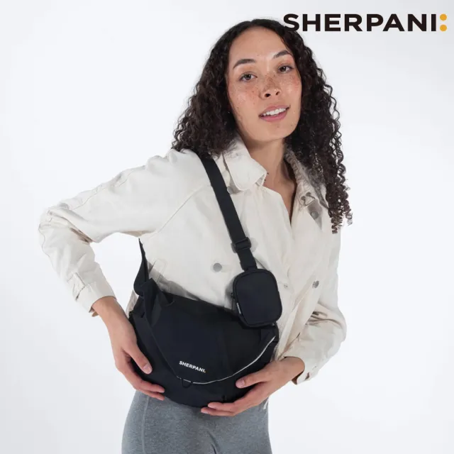 【Sherpani】雙11 RFID 防潑水多功能郵差包 26I Milli 2L｜黑色 (RFID屏蔽 撥水 附零錢包)
