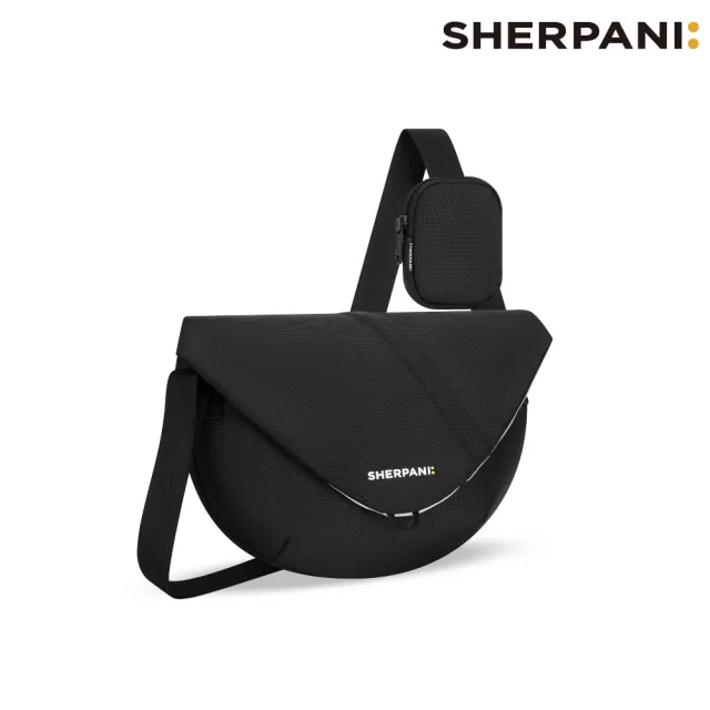 【Sherpani】雙11 RFID 防潑水多功能郵差包 26I Milli 2L｜黑色 (RFID屏蔽 撥水 附零錢包)