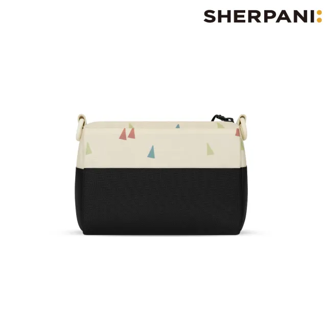 【Sherpani】雙11 RFID 防潑水多功能斜背包 26I Skye 3L｜印花米-黑 (RFID屏蔽 撥水)
