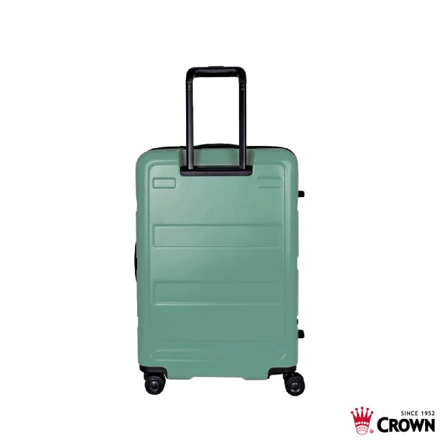 【CROWN 皇冠】假日照常配送 21吋 拉鍊拉桿箱 行李箱 旅行箱(霧面/超輕量)