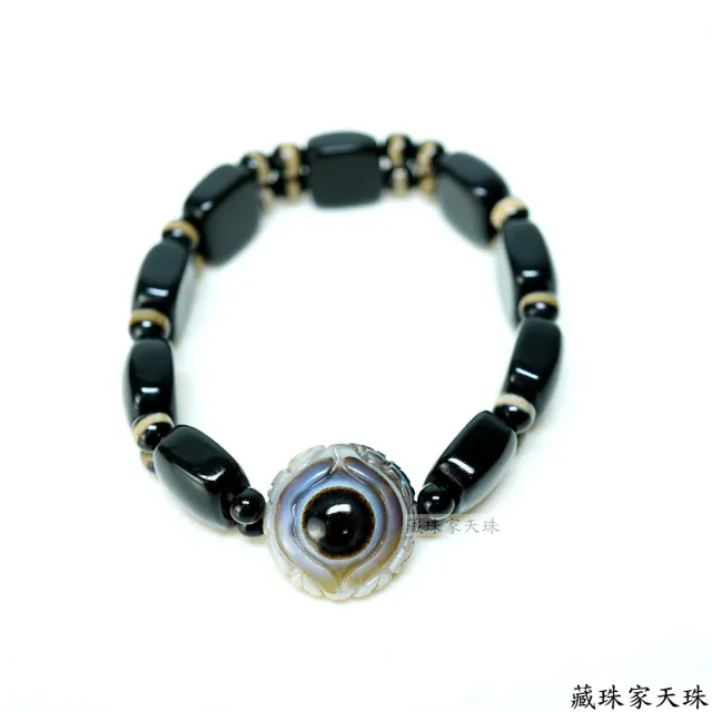 【藏珠家】精品20mm財咒天眼天珠手鍊