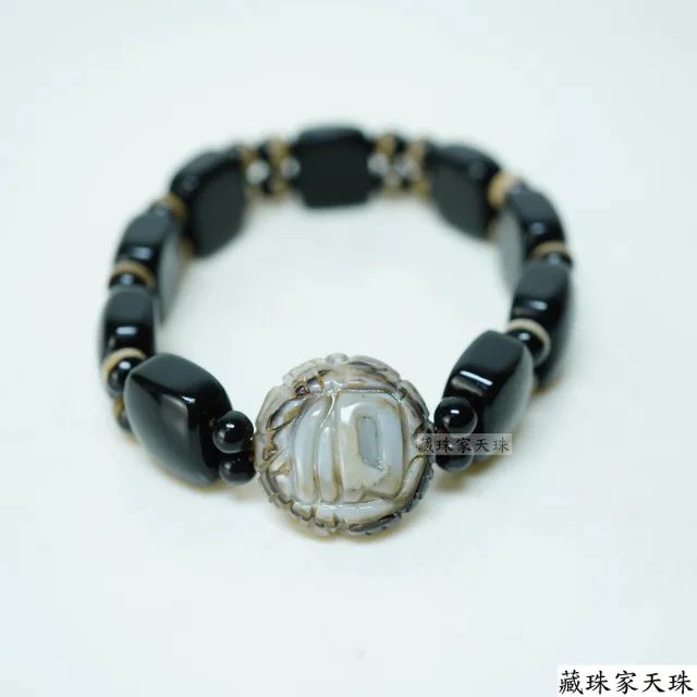 【藏珠家】精品20mm財咒天眼天珠手鍊