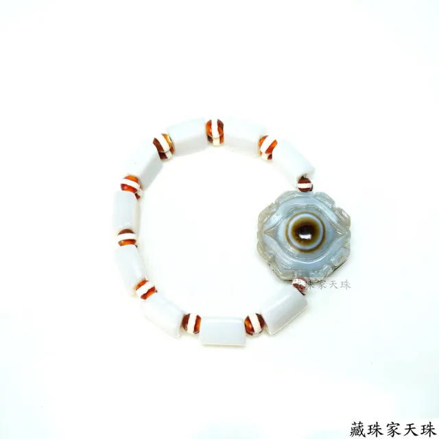 【藏珠家】精品32mm八卦財咒天眼天珠手鍊