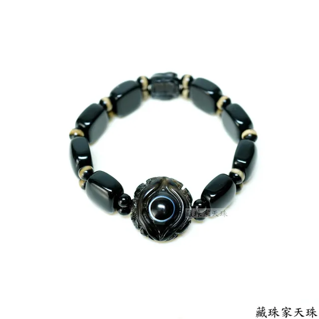 【藏珠家】精品22mm財咒天眼天珠手鍊