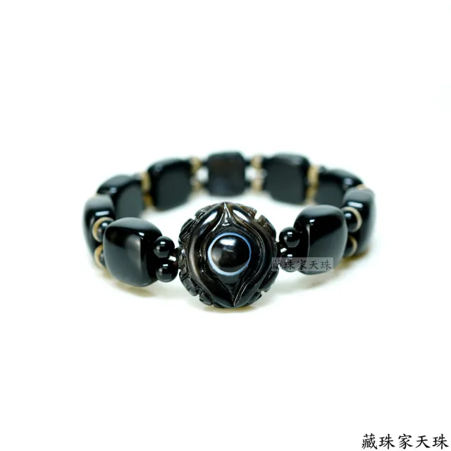 【藏珠家】精品22mm財咒天眼天珠手鍊