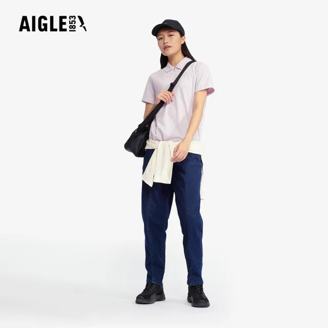 【AIGLE】女 抗UV快乾短袖POLO衫｜AG-5P219(女裝 女上衣 抗UVT恤 POLO衫 快乾POLO)