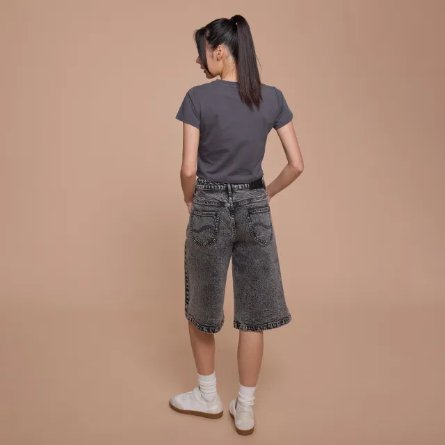 【Lee】女裝 短袖T恤 / 短版 雙色LOGO繡花 共2色 季節性版型 / LB602075721 LB602075728