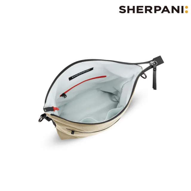 【Sherpani】雙11 RFID 防盜多功能側背包 26I Vale AT 12L｜卡其-黑 (RFID屏蔽 平板適用)