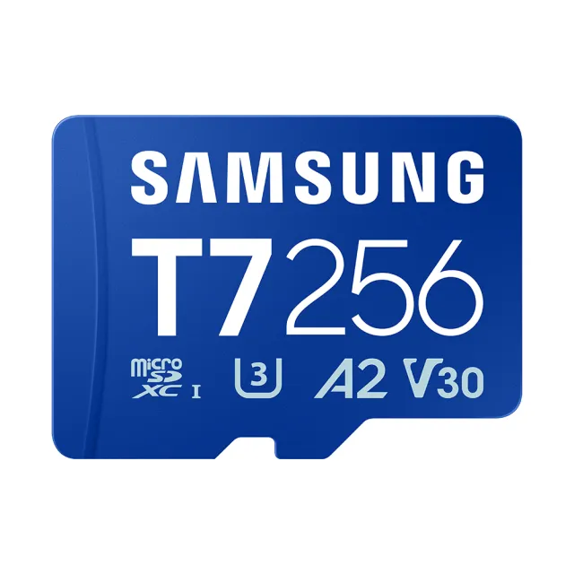 【Samsung 三星】T7 microSDXC UHS-I U3 A2 V30 256GB 記憶卡(MB-MB256T/WW)