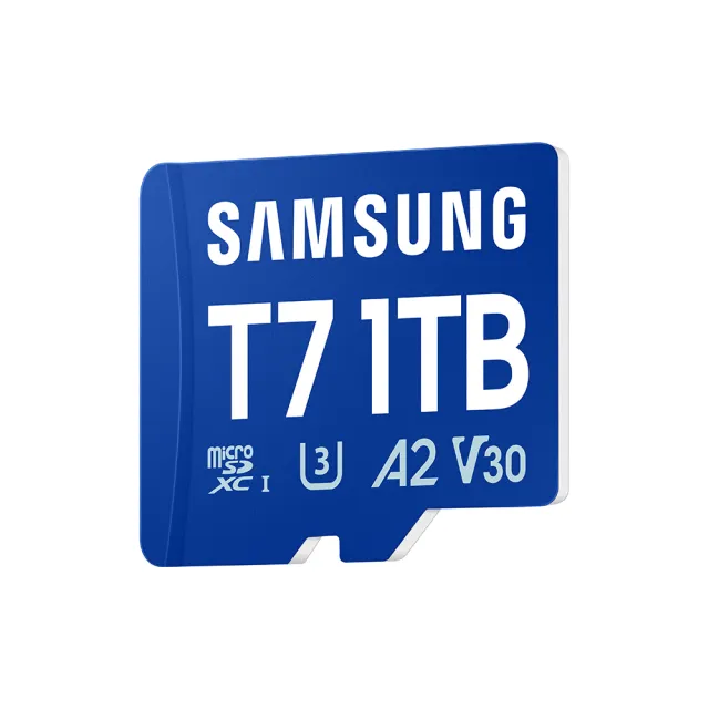 【Samsung 三星】T7 microSDXC UHS-I U3 A2 V30 1TB 記憶卡(MB-MB1T0T/WW)