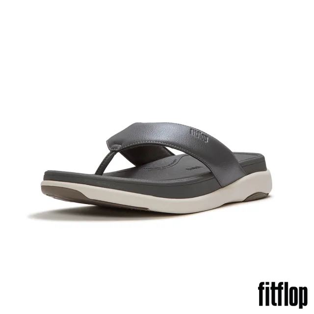 【FitFlop】F-MODE GO MENS夾腳涼鞋 -男(炭灰色)