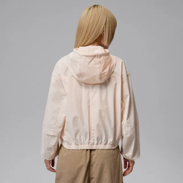 【NIKE 耐吉】連帽外套 女 AS W J FLT UV FZ JKT 喬丹 休閒外套 防曬外套 粉 (IF1178110)