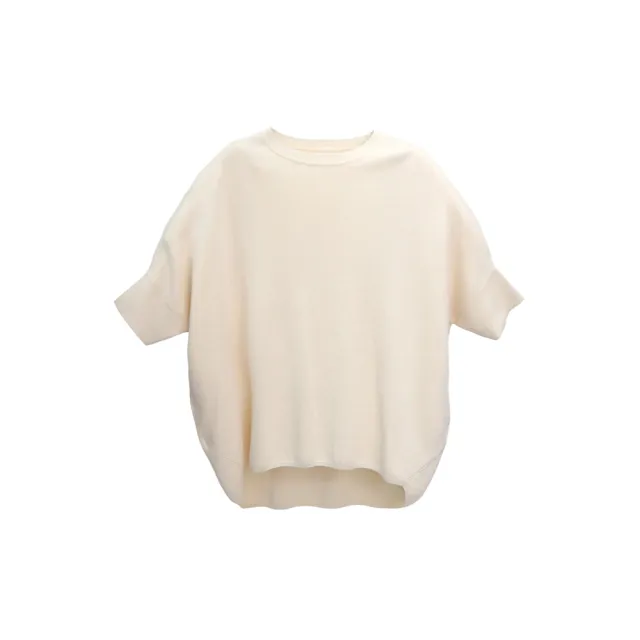 【giordano ladies】26SS 立體剪裁前短後長針織上衣(02356031)
