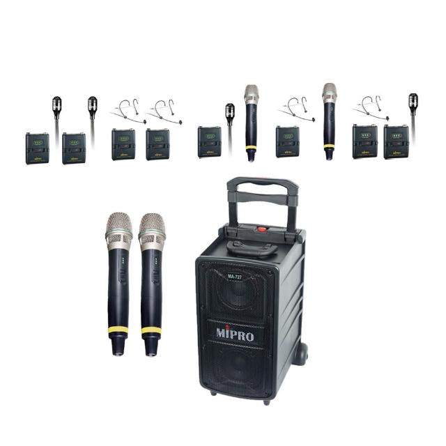 【MIPRO】MA-727(新豪華型5.8G無線擴音機58H系列 配件六擇一)