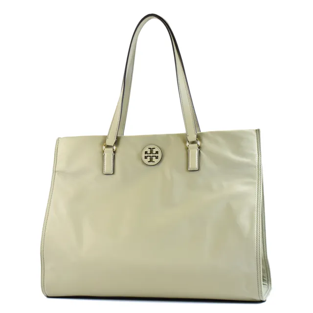 【TORY BURCH】ELLA 高密度尼龍釦式托特包-橄欖綠/大