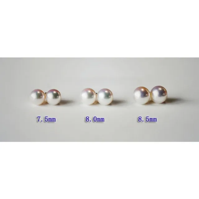 月輝珠寶 5.5-6mm 日本天然 Akoya 珍珠耳釘 18K金 基礎款耳環 無調色 正圓海水珍珠 防過敏耳針