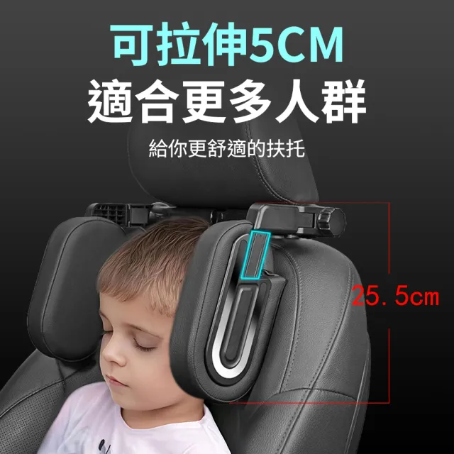 【YORI 優里】新款車用側睡枕(可45度側翻 汽車靠枕 靠墊 座椅靠枕 車用枕頭 大人小孩適用 皮革靠枕)