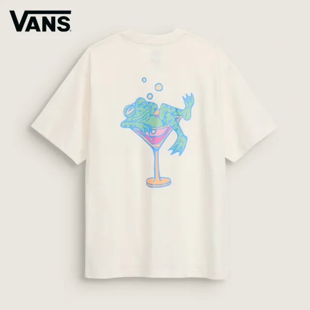 【VANS】官方旗艦 Bar Hopper 米白色短袖T恤