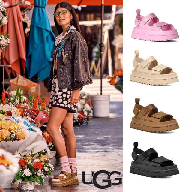 【UGG】涼鞋女鞋 厚底涼鞋 GoldenGlow 多款任選 UG1152685PKD UG1152685SSAL UG1152685BRWN UG1152685BLK