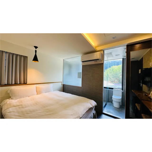 宜蘭山眠無人旅店｜淡季平日入住雅緻雙人房附溫泉浴缸純住宿 六壹專案(每房招待一位12歲以下兒童)