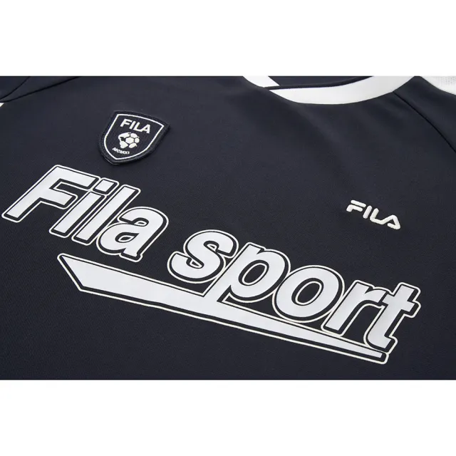 【FILA】FILA 男短袖圓領T恤-藏青 1TEA-1501-NV