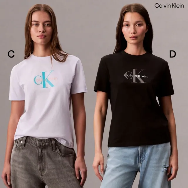 【CALVIN KLEIN】官方旗艦館 男女Monogram經典T恤 圓領 短袖
