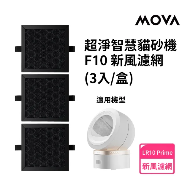 【MOVA TW】喵星艙｜F10 貓砂機新風濾網(3入)(適用LR 10 Prime)
