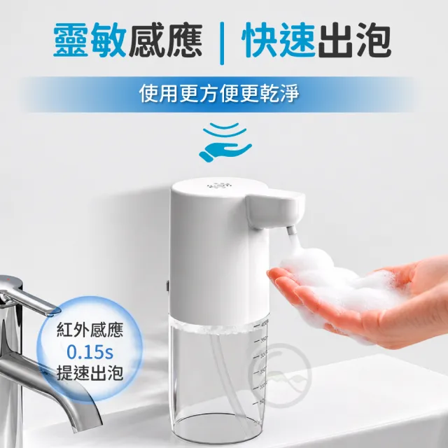 【Mr.U 優先生】自動感應泡沫給皂機 可壁掛 免換電池 感應洗手機 洗手乳(可調泡沫量)